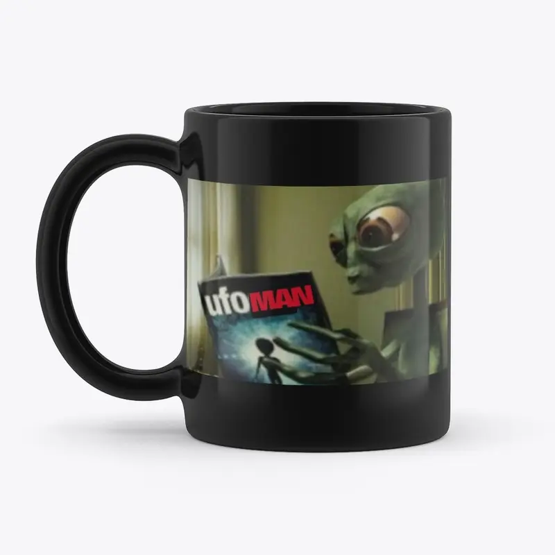 UFO MAN - WHAT ALIENS READ 11OZ. MUG