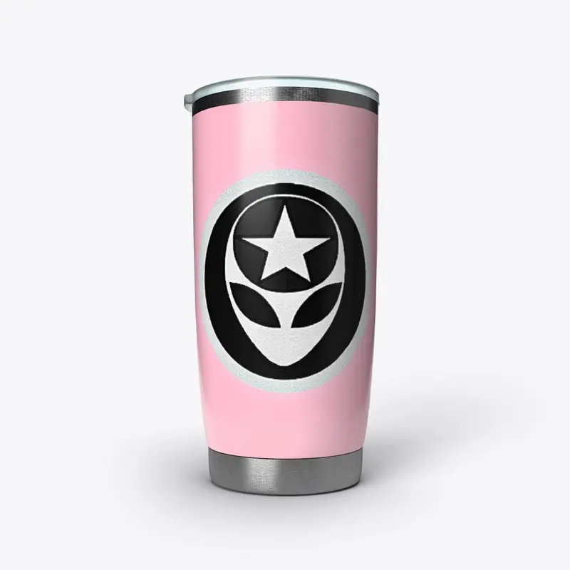 PINK UFO MAN LOGO TUMBLER...