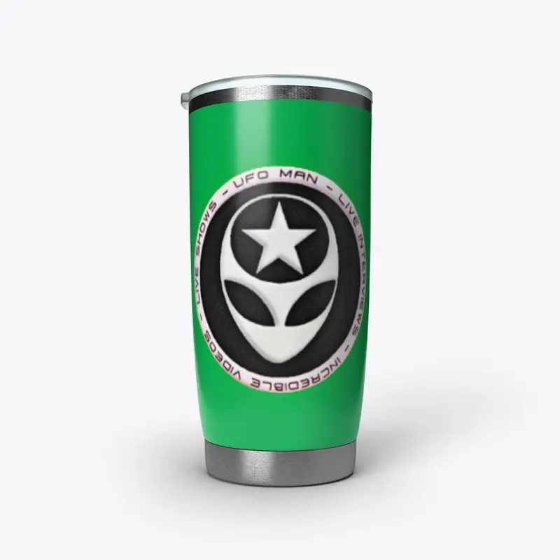 KELLY GREEN UFO MAN NEW LOGO TUMBLER...