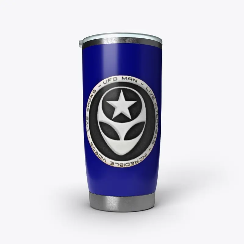 DARK BLUE NEW LOGO UFO MAN TUMBLER...